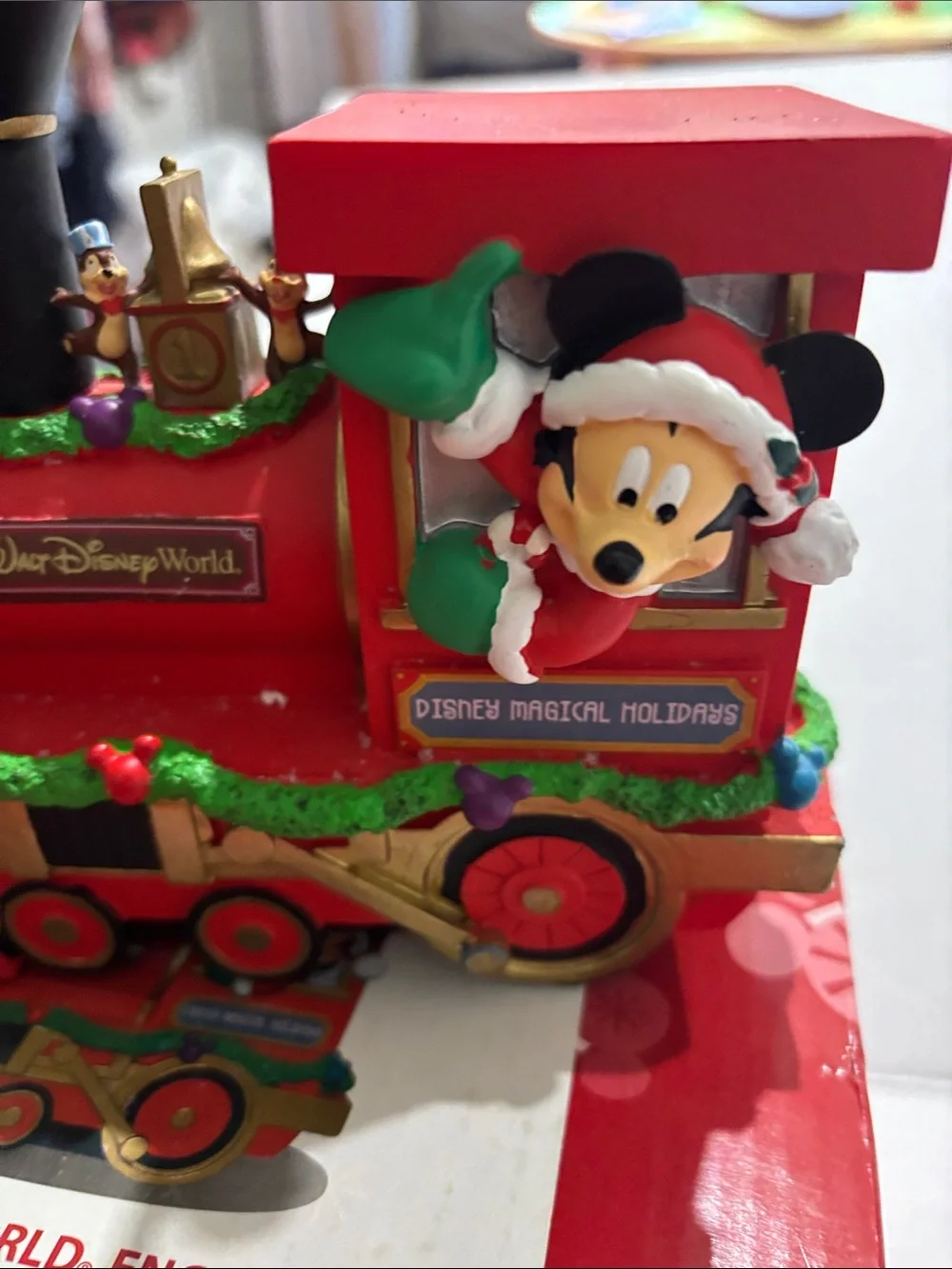 Walt Disney World Holiday Train Engine - Red & Green